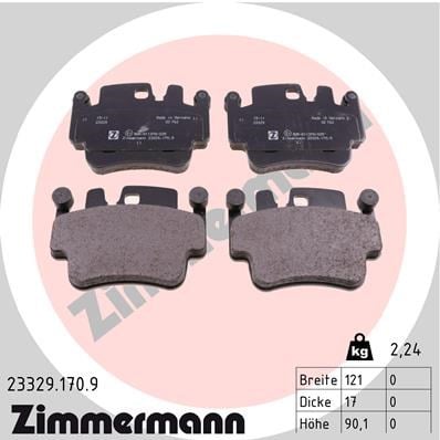 Porsche Boxster Ön Balata ZIMMERMANN