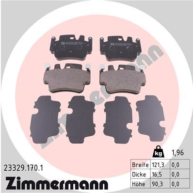 Porsche Boxster Ön Balata ZIMMERMANN