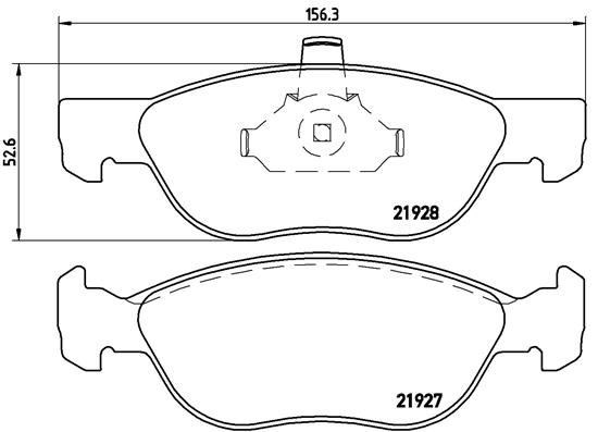Fiat Brava Ön Fren Balatası Fişsiz BREMBO