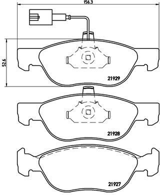 Fiat Brava Ön Fren Balatası Fişli BREMBO