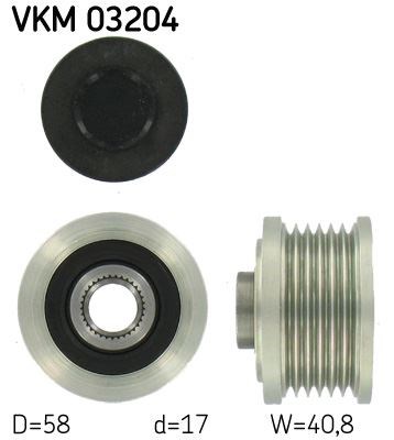 Fiat Bravo II Alternatör Kasnağı 1.6D MJET 1.9D MJET 2.0D MJET 6 Kanal SKF