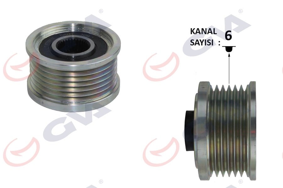 Fiat Bravo II Doblo III Linea Punto Stilo Ducato Alternatör Kasnağı GVA