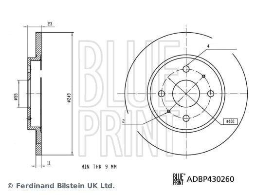 BYD Dolphin Fren Diski BLUEPRINT