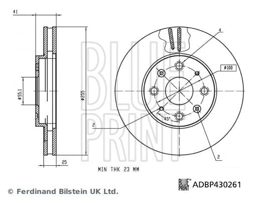 BYD Dolphin Fren Diski BLUEPRINT