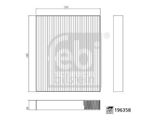 BYD Kabin Filtresi FEBI