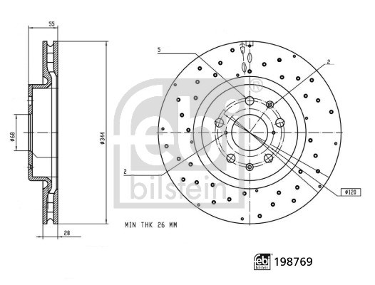 Byd Seal 4X4 Fren Diski FEBI