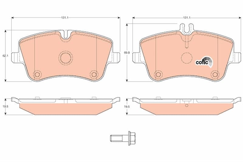 Mercedes W202 W203 CL203 C209 R171 Ön Fren Balatası TRW