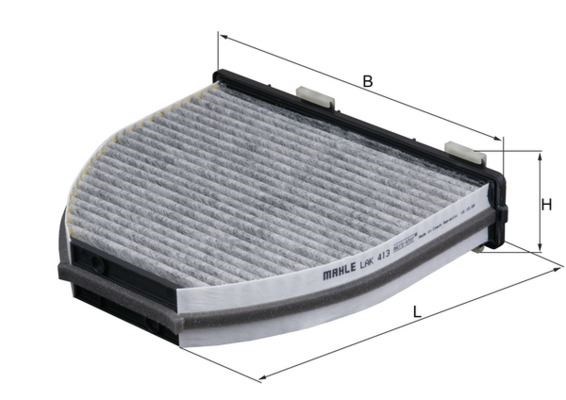 Mercedes W204 Polen Filtresi Karbonlu MAHLE