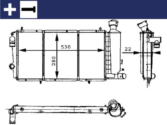 Citroen C15 Motor Su Radyatörü MAHLE