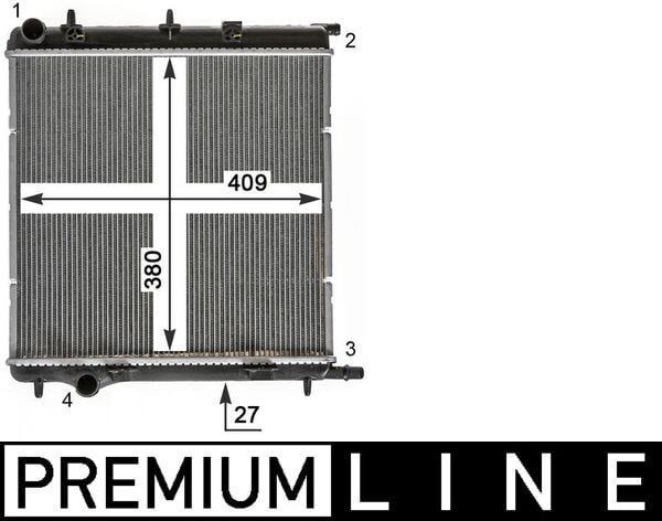 Citroen C2 1.1i Soğutma Suyu Radyatörü MAHLE