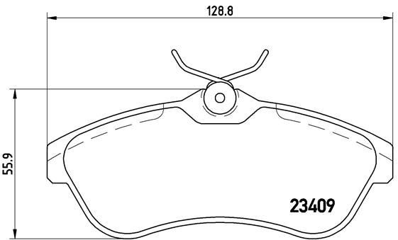 Citroen C2 C3 Ön Fren Balatası BREMBO