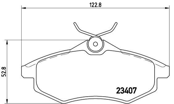 Citroen C2 C3 Ön Fren Balatası Küçük Tip BREMBO