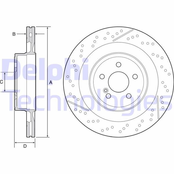 Mercedes C204 Arka Fren Diski DELPHI