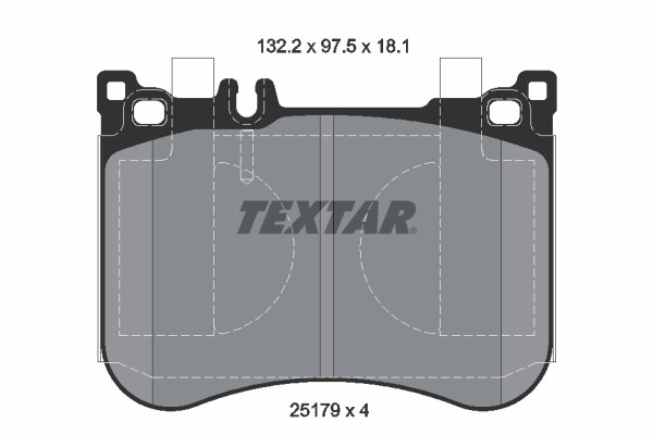 Mercedes C257 W213 W222 C217 R231 Ön Fren Balatası TEXTAR