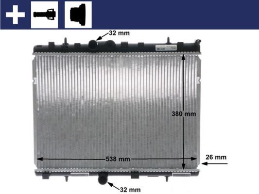 Citroen C3 Radyatör MAHLE