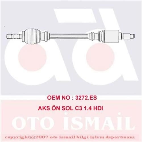 Citroen C3 Ön Sol Aks CIFAM