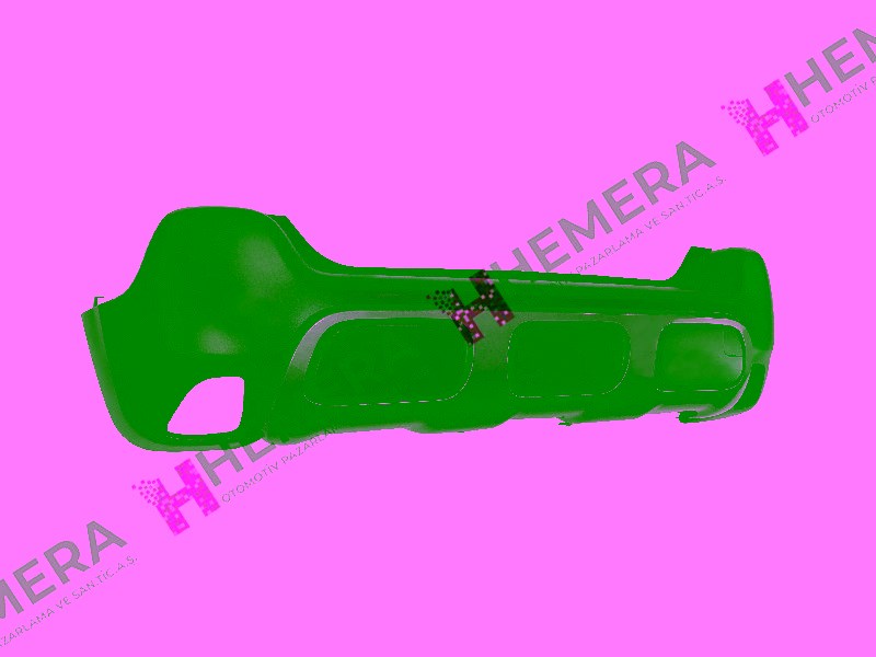 Citroen C3 Aircross Arka Komple Mat Siyah Tampon PULO