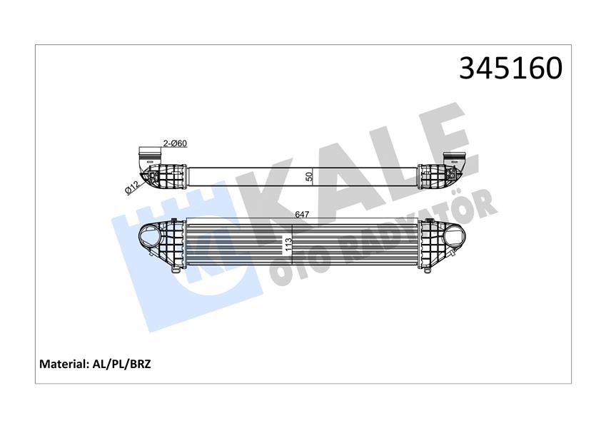 Volvo C30 Intercooler KALE-RADYATOR