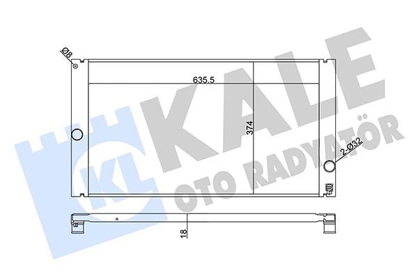 Volvo C30 C70 S40 V50 Su Radyatörü KALE-RADYATOR