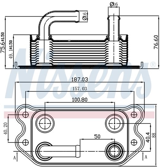 Volvo C30 C70 S40 S60 S80 2.0-2.4 Yağ Soğutucu Radyatörü RADISEN
