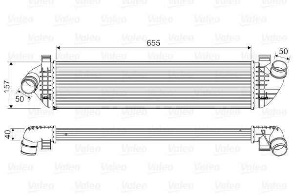 Volvo C30 S40 V50 C70 Turbo Radyatörü Intercooler VALEO