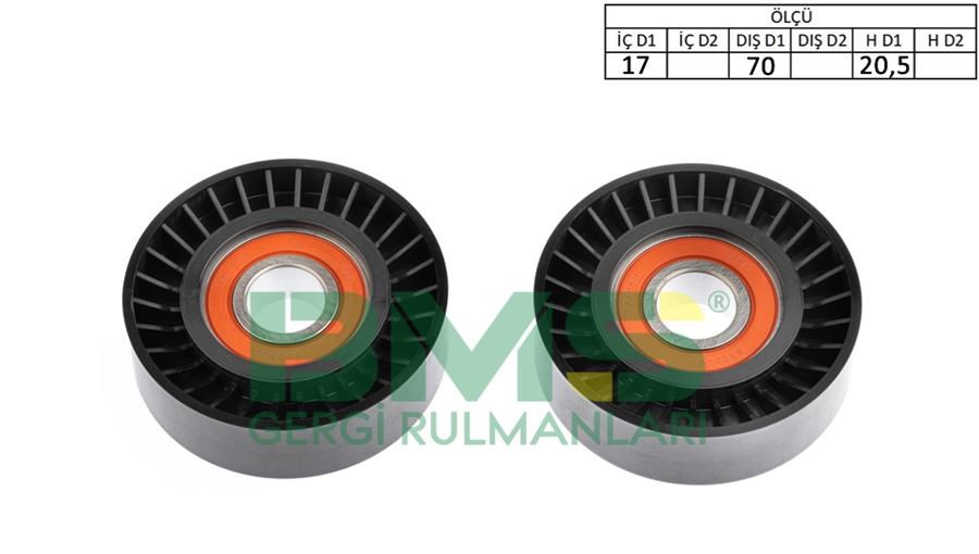 Volvo C30 C70 S40 V50 V Kayış Gergi Rulmanı BMS