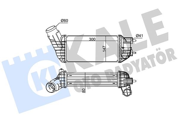 Citroen C4 II DS4 DS5 Peugeot 308 3008 5008 Intercooler KALE-RADYATOR