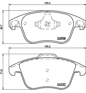 Citroen C4 Picasso Ön Balata BREMBO