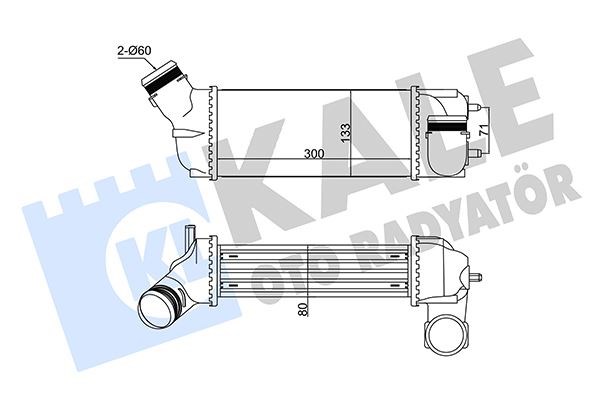 Citroen C4 Picasso Peugeot 307 Intercooler 2.0HDI KALE-RADYATOR