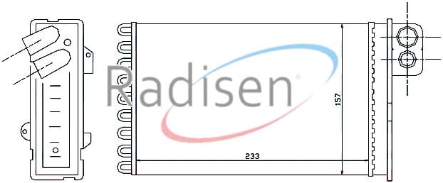 Citroen C5 Kalorifer Radyatörü RADISEN