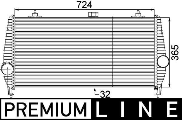 Citroen C5 Peugeot 407 Intercooler MAHLE