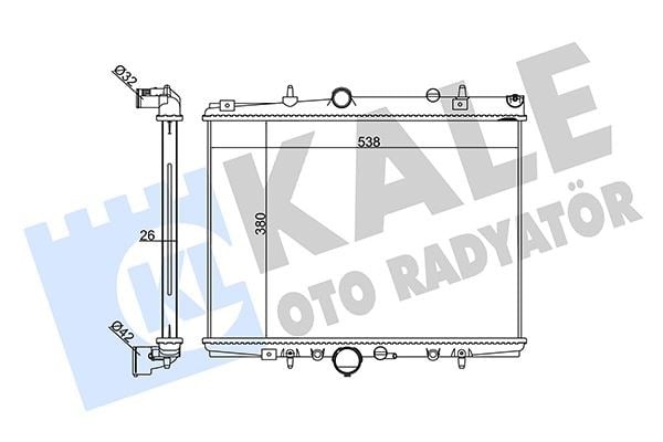 Citroen C5 Radyatör 1.8 16V KALE-RADYATOR