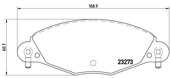 Citroen C5 Ön Balata Fişli B.Y Tipi BREMBO