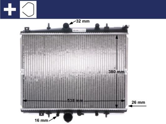 Citroen C5 Motor Su Radyatörü MAHLE