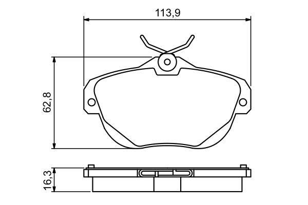Citroen C5 C6 Arka Fren Balatası BOSCH