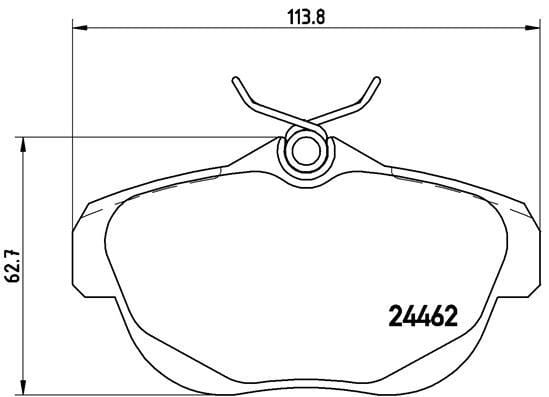 Citroen C5 Arka Fren Balatası BREMBO