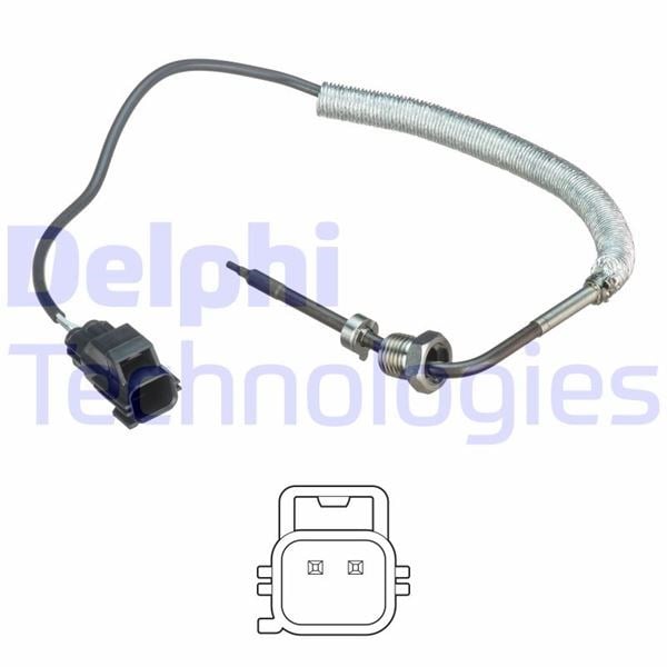 Volvo C70 S40 S80 V50 V70 XC60 XC70 D3 D4 D5 2.4D Egzoz Sıcaklık Sensörü DELPHI
