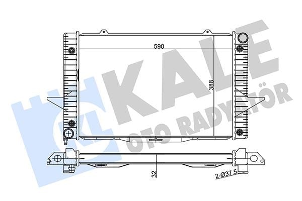 Volvo C70 I V70 I S70 XC70 850 Turbolu Radyatör KALE-RADYATOR
