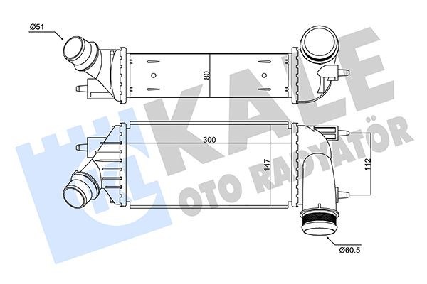 Citroen C8 Jumpy Scudo İntercooler KALE-RADYATOR
