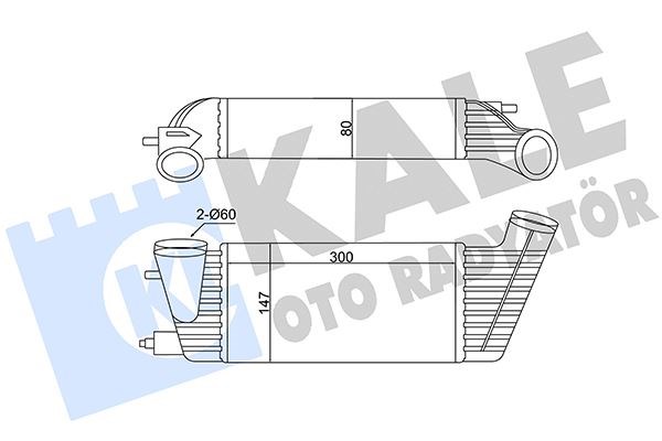 Citroen C8 Jumpy Scudo Ulysse İntercooler KALE-RADYATOR