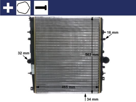 Citroen C8 Motor Su Radyatörü MAHLE