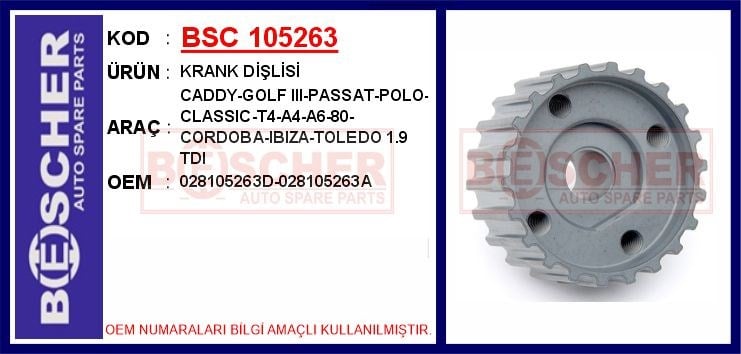 Volkswagen Caddy Golf 3 Passat Polo Classic T4 Audi A4 A6 80 Seat Cordoba... BESCHER