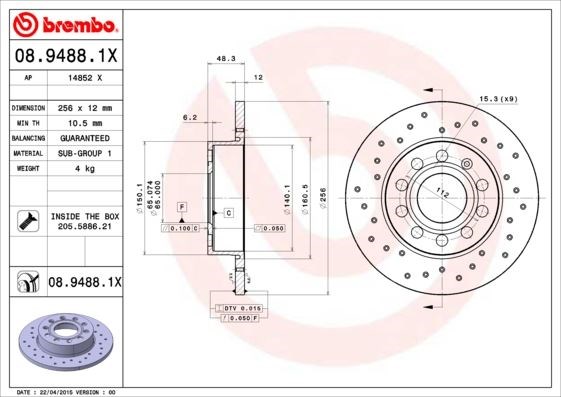 Caddy III Golf V VI Plus Jetta III Altea A3 Toledo III Octavia Arka Fren Aynası BREMBO