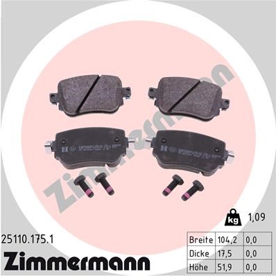 Volkswagen Caddy 4 Arka Balata ZIMMERMANN
