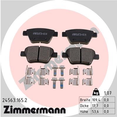 Volkswagen Caddy Arka Balata ZIMMERMANN