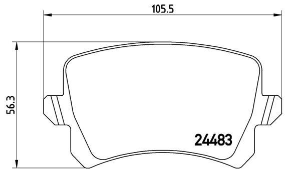 Volkswagen Caddy Arka Balata BREMBO