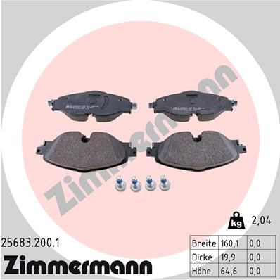 Volkswagen Caddy Ön Balata ZIMMERMANN