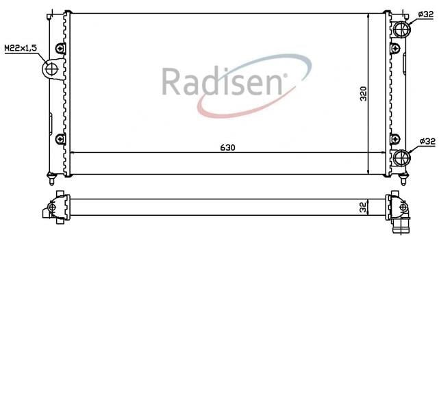 Volkswagen Caddy Radyatör RADISEN