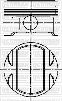 Opel Calibra Omega Vectra Piston Segman 2.5 V6 24V Ecotec 81.6 1.00 YENMAK