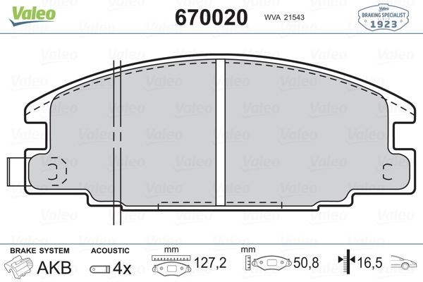 Opel Campo Ön Fren Balatası VALEO